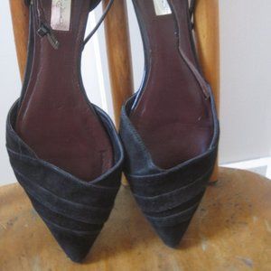 Report Signature black "suede" flat, Sz. 9